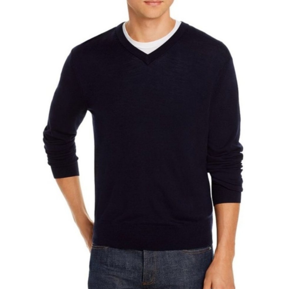 Brooks Brothers 346 Fine Italian Merino Wool V-Neck Sweater Men’s Size XL